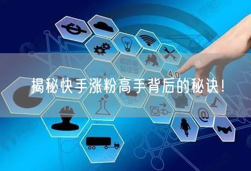 揭秘快手涨粉高手背后的秘诀！